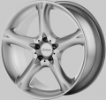 RS 6, 18" one-piece rim silver-painted